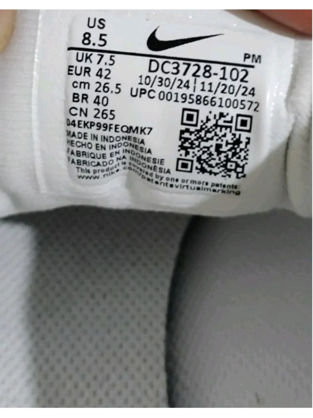 Nike Revolution 6 NN TripleWhite Men Size 8.5 Running Sports SneakervDC3728-102